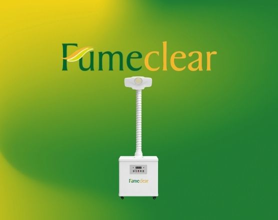 Máquina de evacuación de humo quirúrgico en procedimientos de medicina estética y dermatología.
